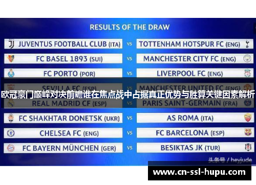 欧冠豪门巅峰对决前瞻谁在焦点战中占据真正优势与胜算关键因素解析